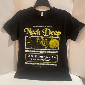 Neck Deep Band All Distortions Are Intentional Small Black T Shirt